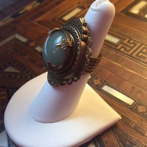 Jan Michaels Cabochon Ring- adjustable size.